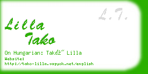 lilla tako business card